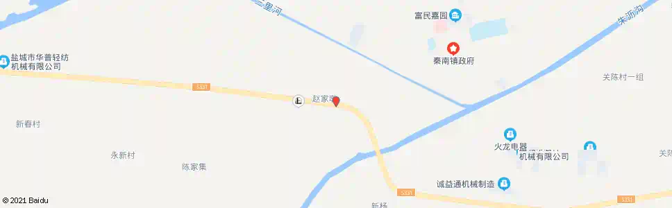 盐城秦南西大桥_公交站地图_盐城公交_妙搜公交查询2025