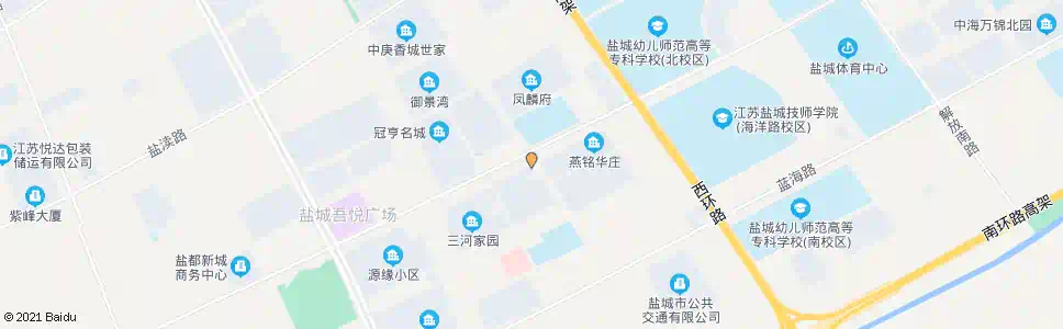 盐城海洋路神州路口_公交站地图_盐城公交_妙搜公交查询2025