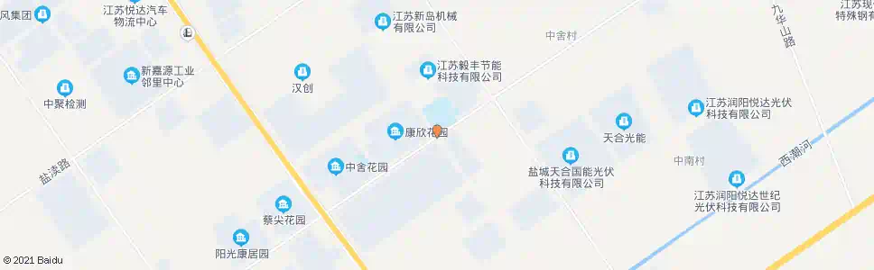 盐城赣江路嵩山路口_公交站地图_盐城公交_妙搜公交查询2025