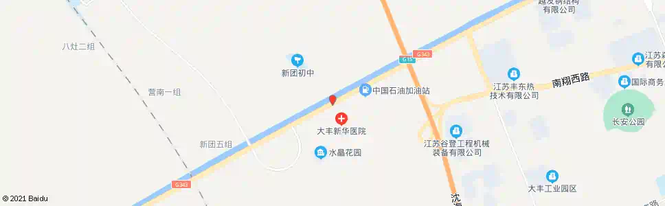 盐城新团小街_公交站地图_盐城公交_妙搜公交查询2025