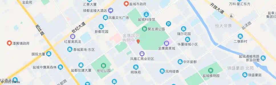 盐城聚龙湖(北)_公交站地图_盐城公交_妙搜公交查询2025