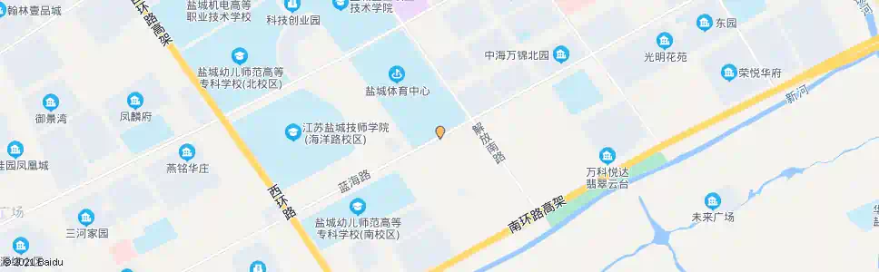 盐城蓝海路解放路口_公交站地图_盐城公交_妙搜公交查询2025