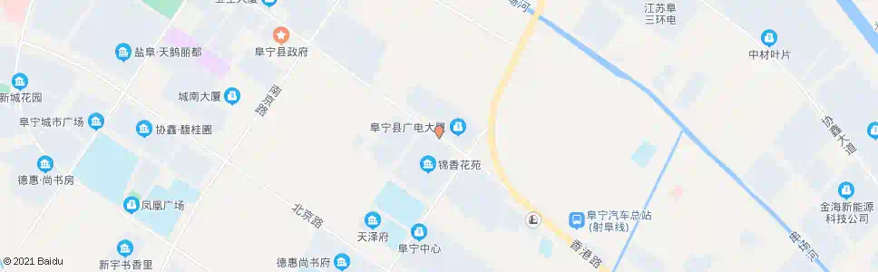 盐城广电大厦(锦香花苑)_公交站地图_盐城公交_妙搜公交查询2025
