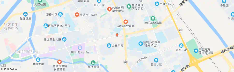 盐城建军路_公交站地图_盐城公交_妙搜公交查询2025