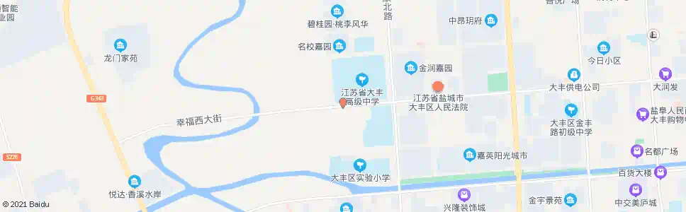 盐城城西派出所_公交站地图_盐城公交_妙搜公交查询2025