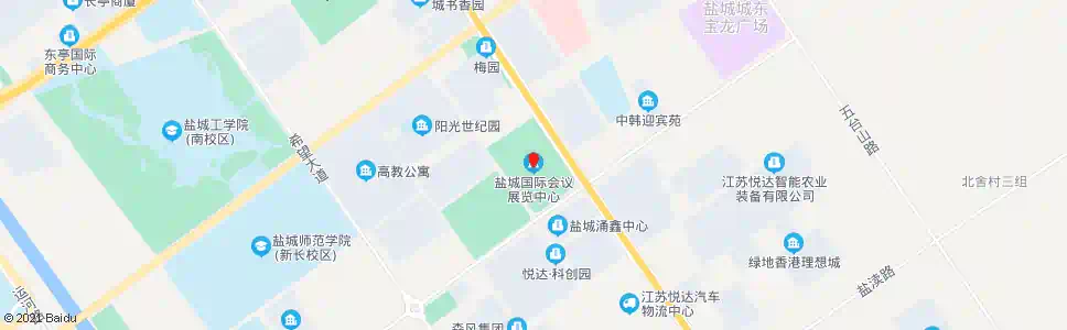 盐城文化会展中心_公交站地图_盐城公交_妙搜公交查询2025