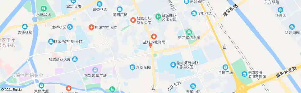 盐城蓝天公寓(双山新萃园)_公交站地图_盐城公交_妙搜公交查询2025