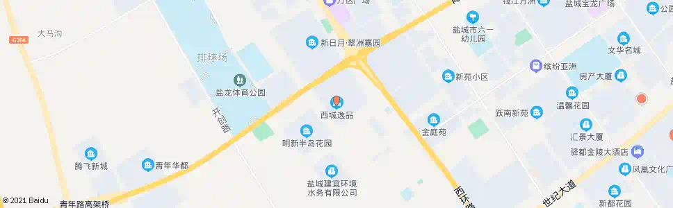 盐城西城逸品_公交站地图_盐城公交_妙搜公交查询2025