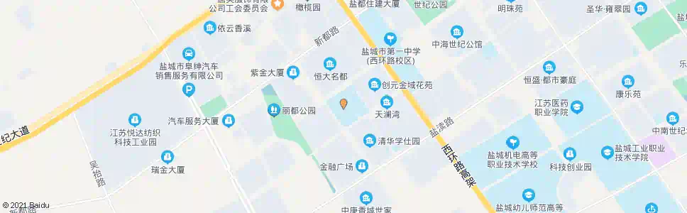 盐城神州路初级中学_公交站地图_盐城公交_妙搜公交查询2025