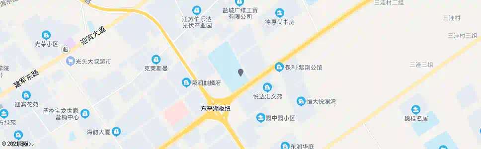 盐城亭湖高级中学_公交站地图_盐城公交_妙搜公交查询2025