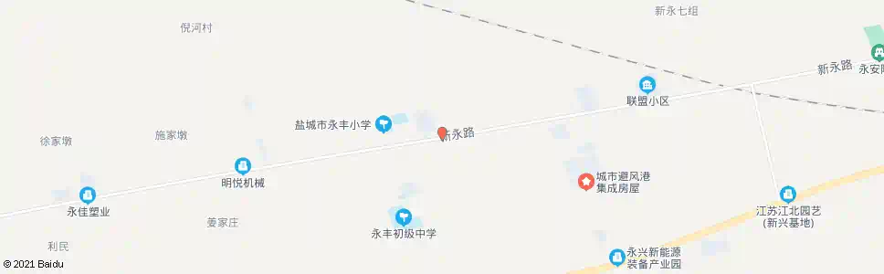 盐城施家庄_公交站地图_盐城公交_妙搜公交查询2025