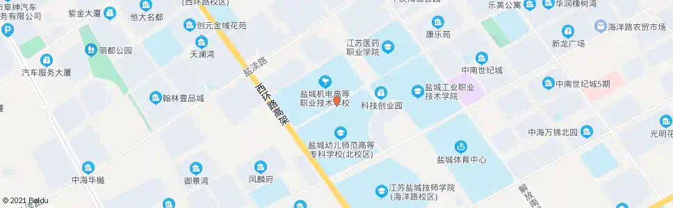 盐城高职园区(机电高职)_公交站地图_盐城公交_妙搜公交查询2025