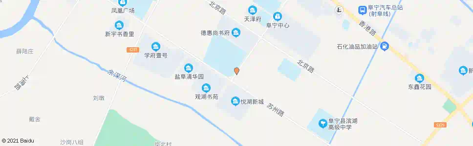 盐城第一高级中学(济南路)_公交站地图_盐城公交_妙搜公交查询2025