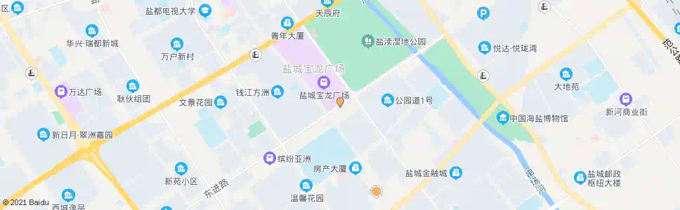 盐城东进路美食街_公交站地图_盐城公交_妙搜公交查询2025