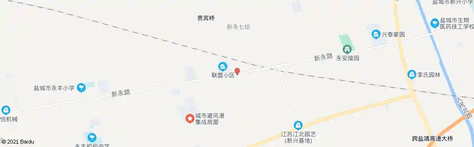 盐城三里半_公交站地图_盐城公交_妙搜公交查询2025