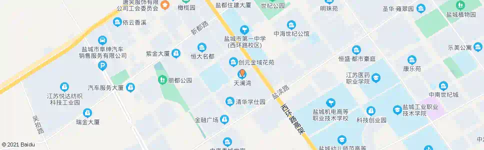盐城天澜湾_公交站地图_盐城公交_妙搜公交查询2025