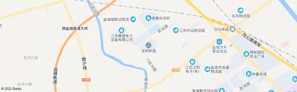 盐城龙桥新园_公交站地图_盐城公交_妙搜公交查询2025