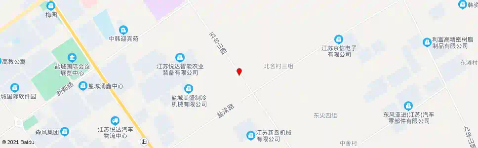 盐城盐渎路五台山路(西)_公交站地图_盐城公交_妙搜公交查询2025