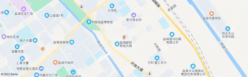 盐城新都路开放大道路口(市开发区城管局)_公交站地图_盐城公交_妙搜公交查询2025
