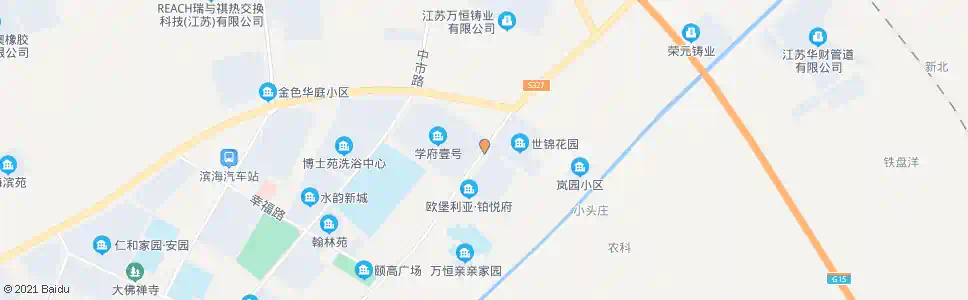 盐城世锦花园_公交站地图_盐城公交_妙搜公交查询2025