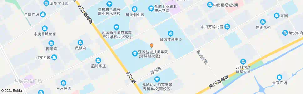 盐城交通技师学院(北)_公交站地图_盐城公交_妙搜公交查询2025