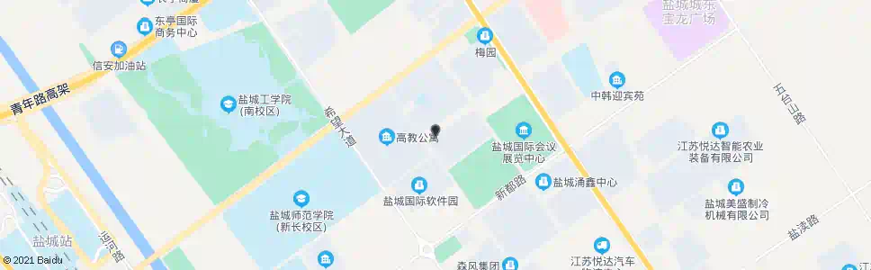 盐城市开发区管委会(北)_公交站地图_盐城公交_妙搜公交查询2025