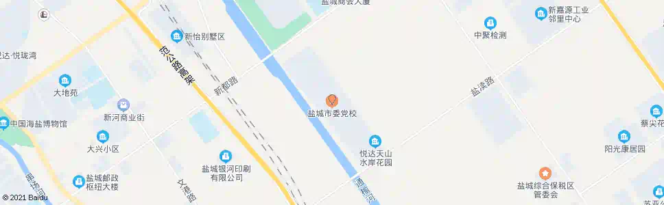 盐城市委党校_公交站地图_盐城公交_妙搜公交查询2025