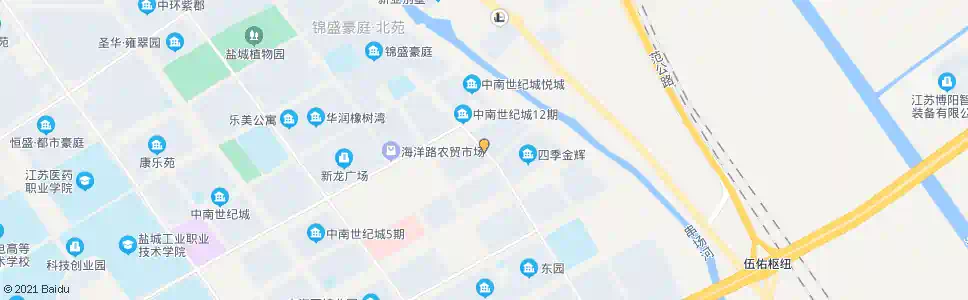 盐城金辉城_公交站地图_盐城公交_妙搜公交查询2025