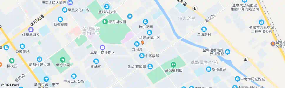 盐城华厦绿城_公交站地图_盐城公交_妙搜公交查询2025