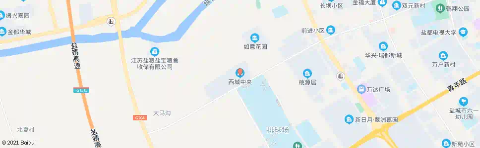 盐城西城中央_公交站地图_盐城公交_妙搜公交查询2025