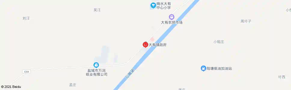 盐城大有镇政府_公交站地图_盐城公交_妙搜公交查询2025