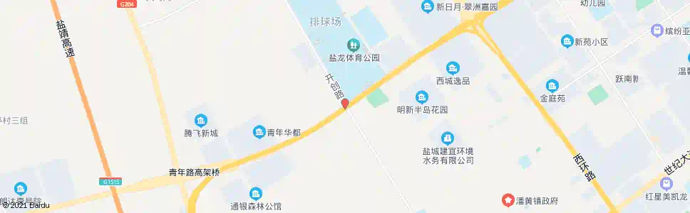 盐城青年路开创路口_公交站地图_盐城公交_妙搜公交查询2025