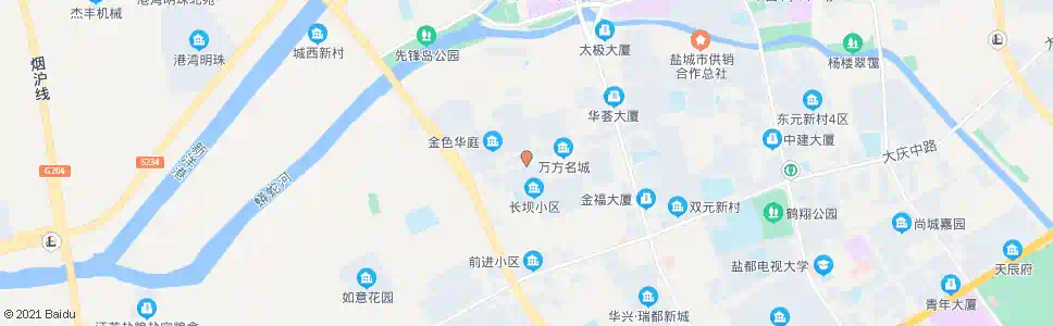 盐城教师公寓_公交站地图_盐城公交_妙搜公交查询2025