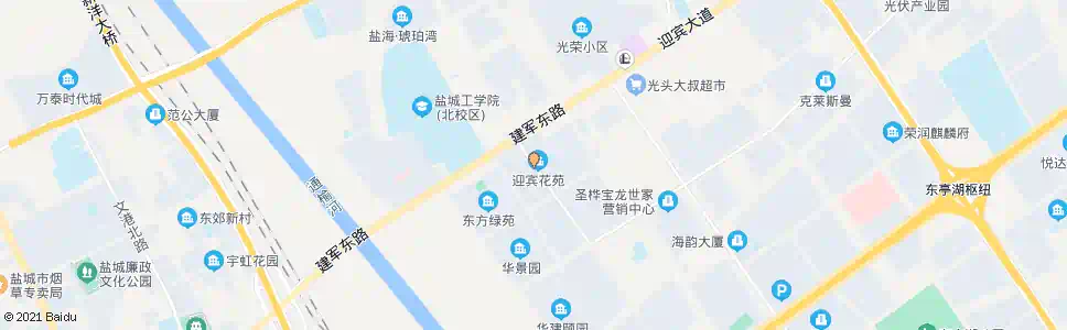 盐城迎宾花苑_公交站地图_盐城公交_妙搜公交查询2025