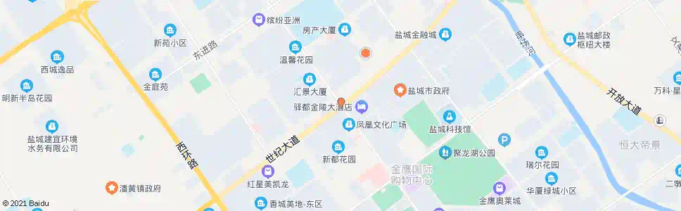 盐城世纪大道解放路口_公交站地图_盐城公交_妙搜公交查询2025