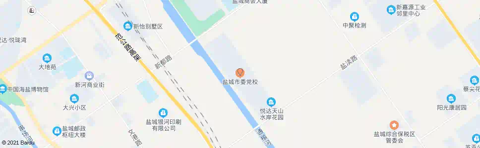 盐城党校_公交站地图_盐城公交_妙搜公交查询2025