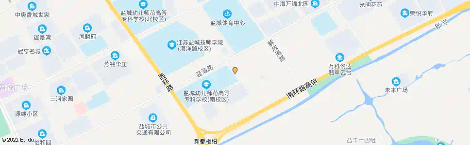 盐城幼儿师范南校区_公交站地图_盐城公交_妙搜公交查询2025