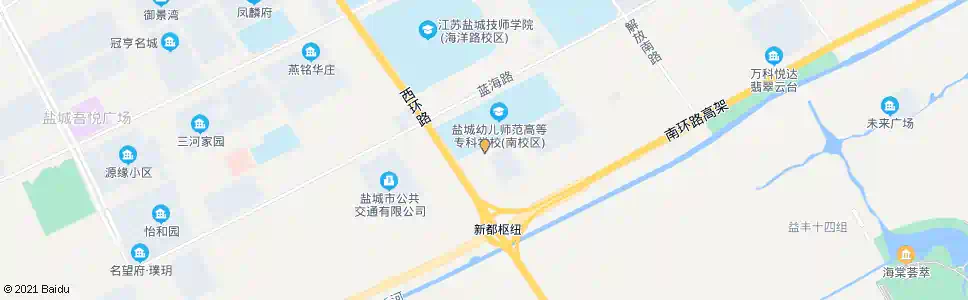 盐城纬十五路_公交站地图_盐城公交_妙搜公交查询2025