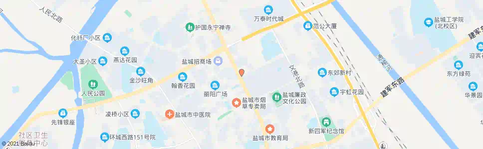 盐城建设银行_公交站地图_盐城公交_妙搜公交查询2025