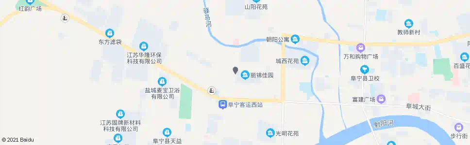 盐城丽锦佳园_公交站地图_盐城公交_妙搜公交查询2025