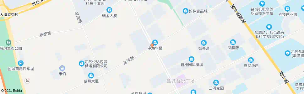 盐城开创路盐渎路口_公交站地图_盐城公交_妙搜公交查询2025