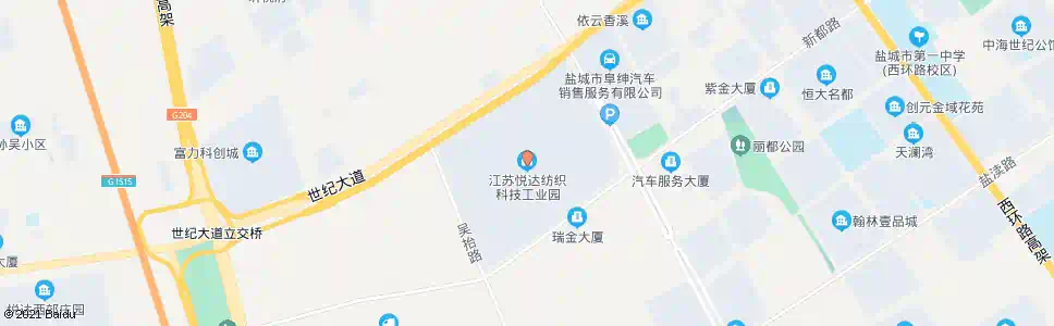 盐城悦达工业区_公交站地图_盐城公交_妙搜公交查询2025