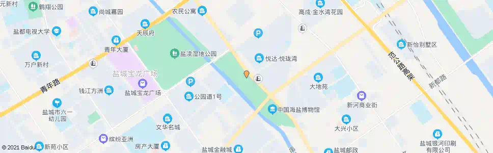 盐城水街(南)_公交站地图_盐城公交_妙搜公交查询2025
