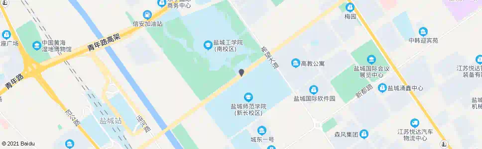 盐城师范学院(西)_公交站地图_盐城公交_妙搜公交查询2025