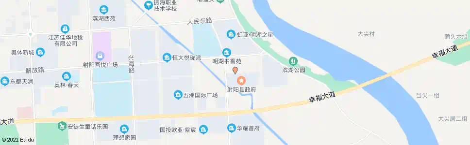 盐城老县政府(北门)_公交站地图_盐城公交_妙搜公交查询2025