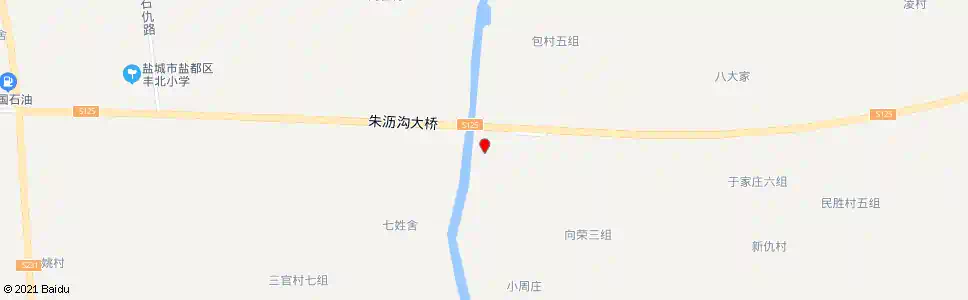 盐城朱沥沟桥_公交站地图_盐城公交_妙搜公交查询2025