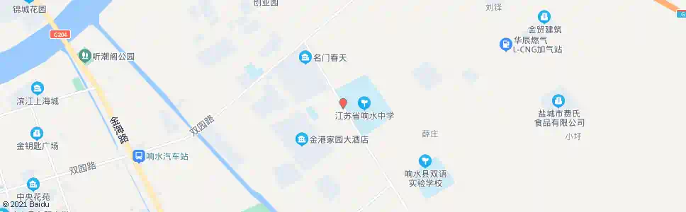 盐城响中西门_公交站地图_盐城公交_妙搜公交查询2025
