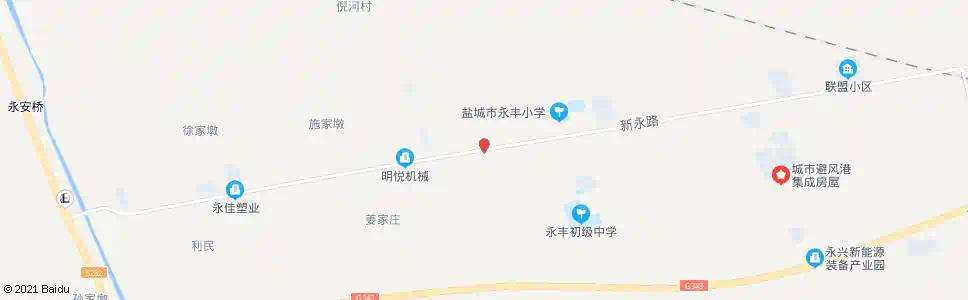 盐城永丰阀门厂_公交站地图_盐城公交_妙搜公交查询2025