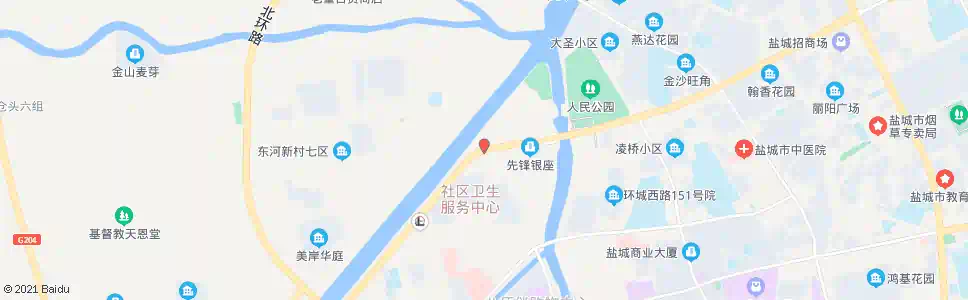 盐城盐阜一分场_公交站地图_盐城公交_妙搜公交查询2025