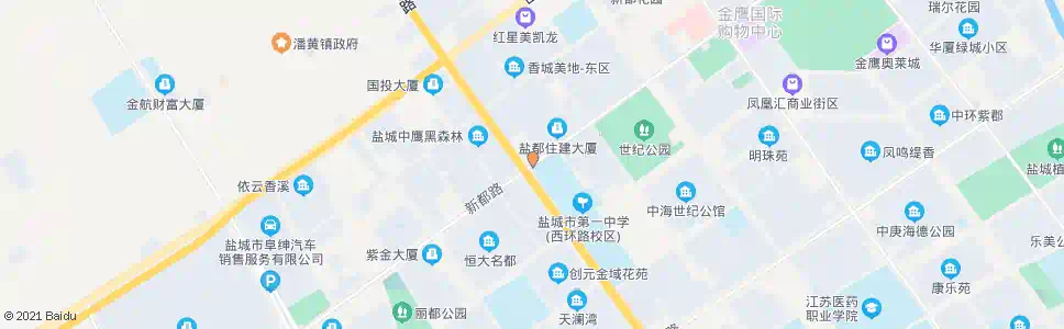 盐城新都路西环路口_公交站地图_盐城公交_妙搜公交查询2025